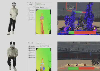 Fig1. Experimental equipment and scenarios